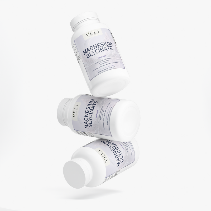 Magnesium Glycinate by VELI, packaging detail, view 3