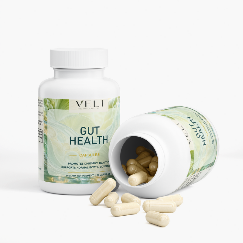 Gut Health by VELI, packaging detail, view 2