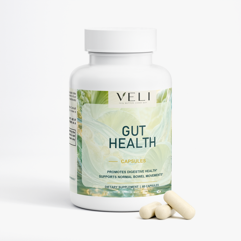 Gut Health by VELI, angled product view