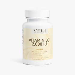 Vitamin D3 2,000 IU by VELI, front product view