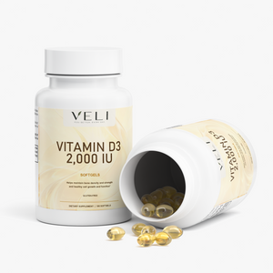 Vitamin D3 2,000 IU by VELI, packaging detail, view 2