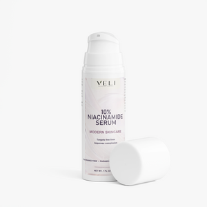 10% Niacinamide Serum by VELI, angled product view