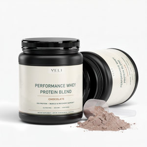VELI Performance Whey Chocolate packaging detail