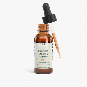 VELI Mushroom Drops bottle with dropper