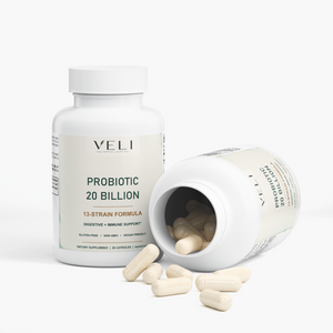 VELI Probiotic 20 Billion Capsules packaging group