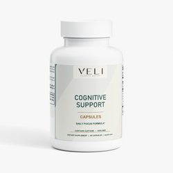 VELI Cognitive Support Capsules bottle, front view