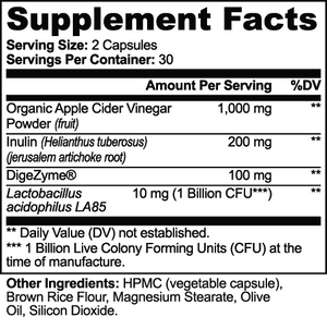 Gut Health by VELI, facts panel